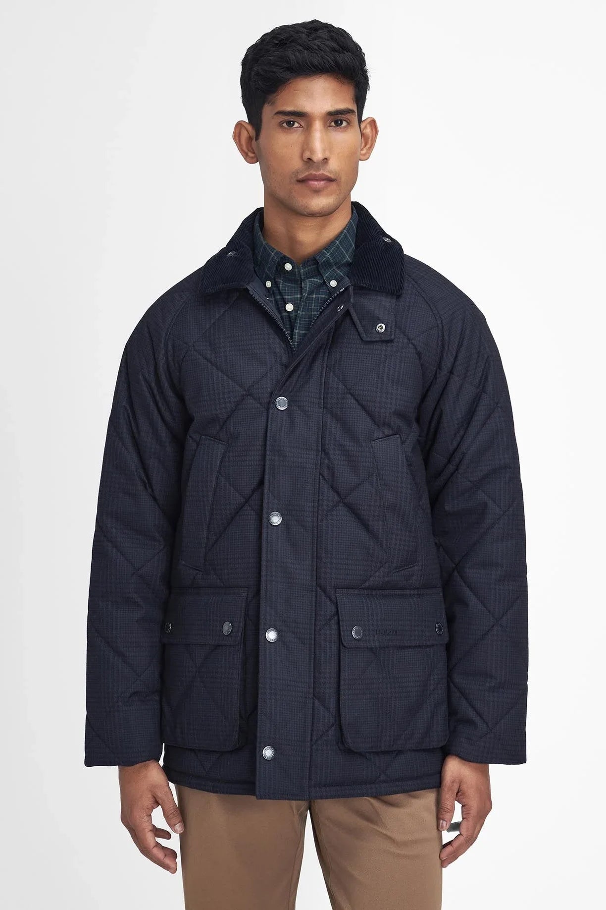 Barbour Mens Winter Bedale Quilted Jacket Dark Navy