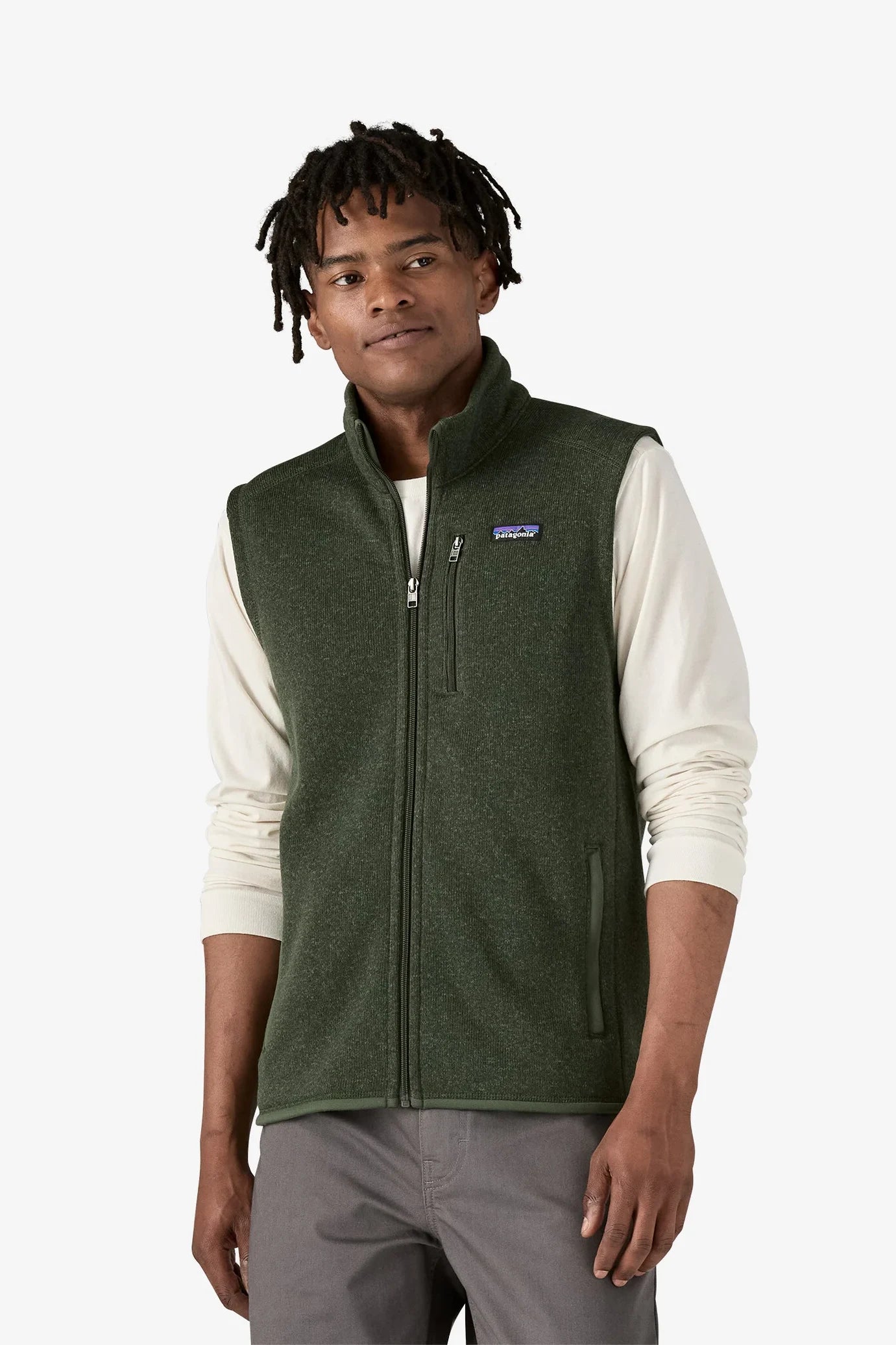 Fleece sweater vest online