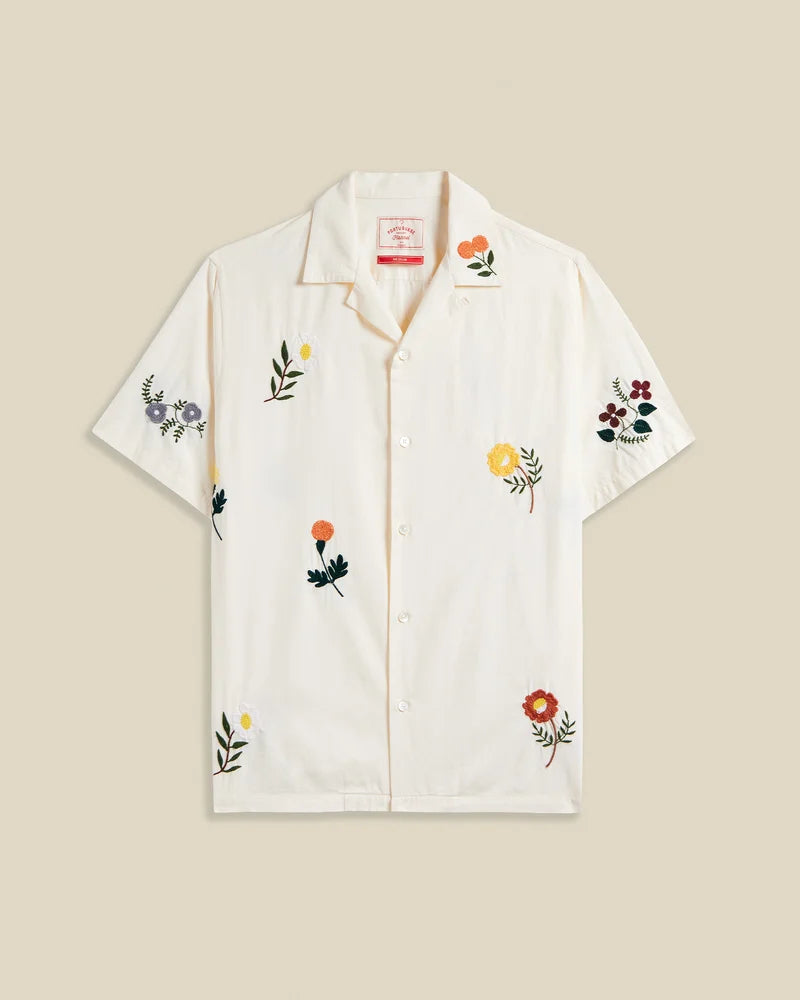 Embroidery Flowers Shirt Shirts Portuguese Flannel