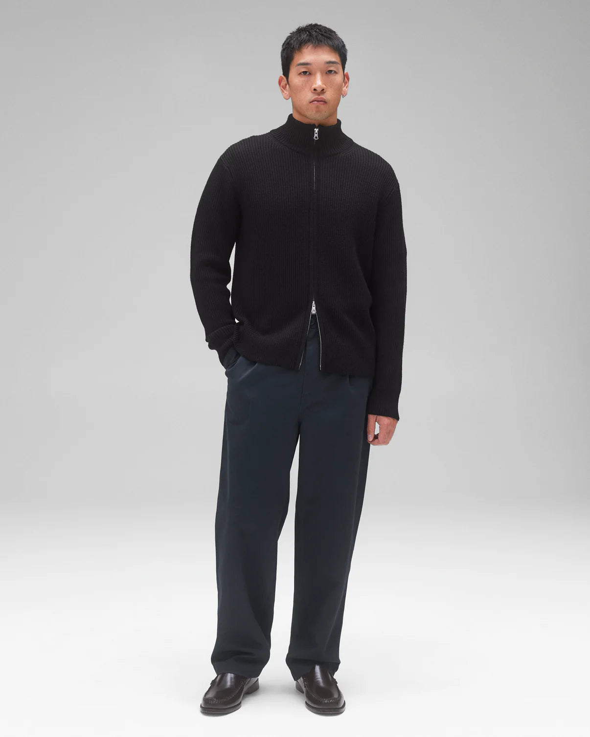 Merino Rib Vinnie Track Jacket Sweaters Reigning Champ   