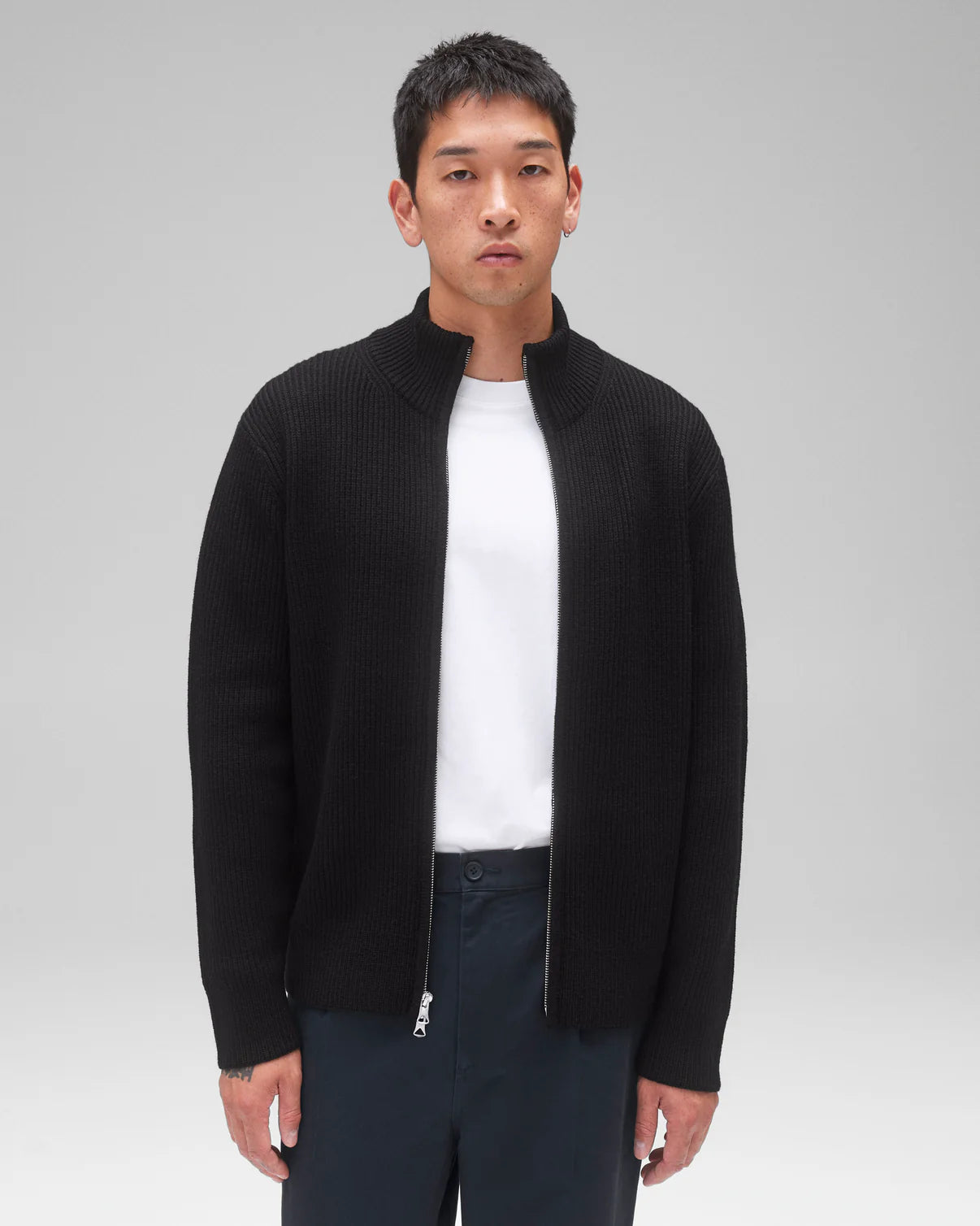 Merino Rib Vinnie Track Jacket Sweaters Reigning Champ   