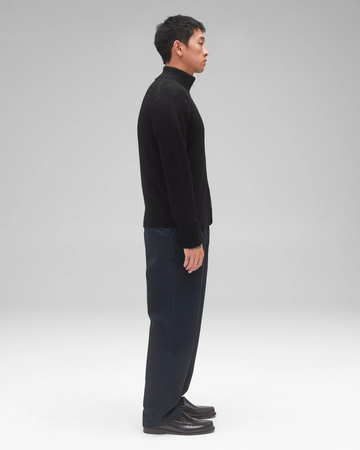 Merino Rib Vinnie Track Jacket Sweaters Reigning Champ   