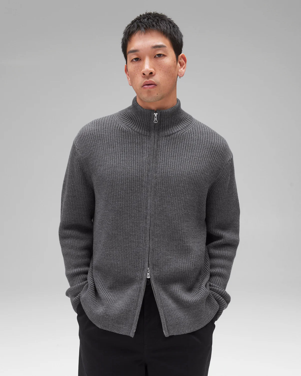 Merino Rib Vinnie Track Jacket Sweaters Reigning Champ   