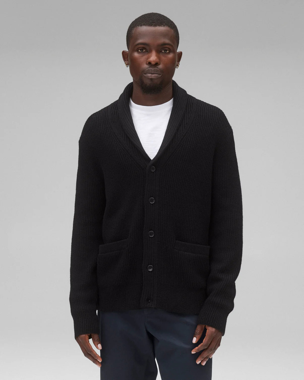 Merino Rib Vinny Shawl Cardigan Sweaters Reigning Champ   