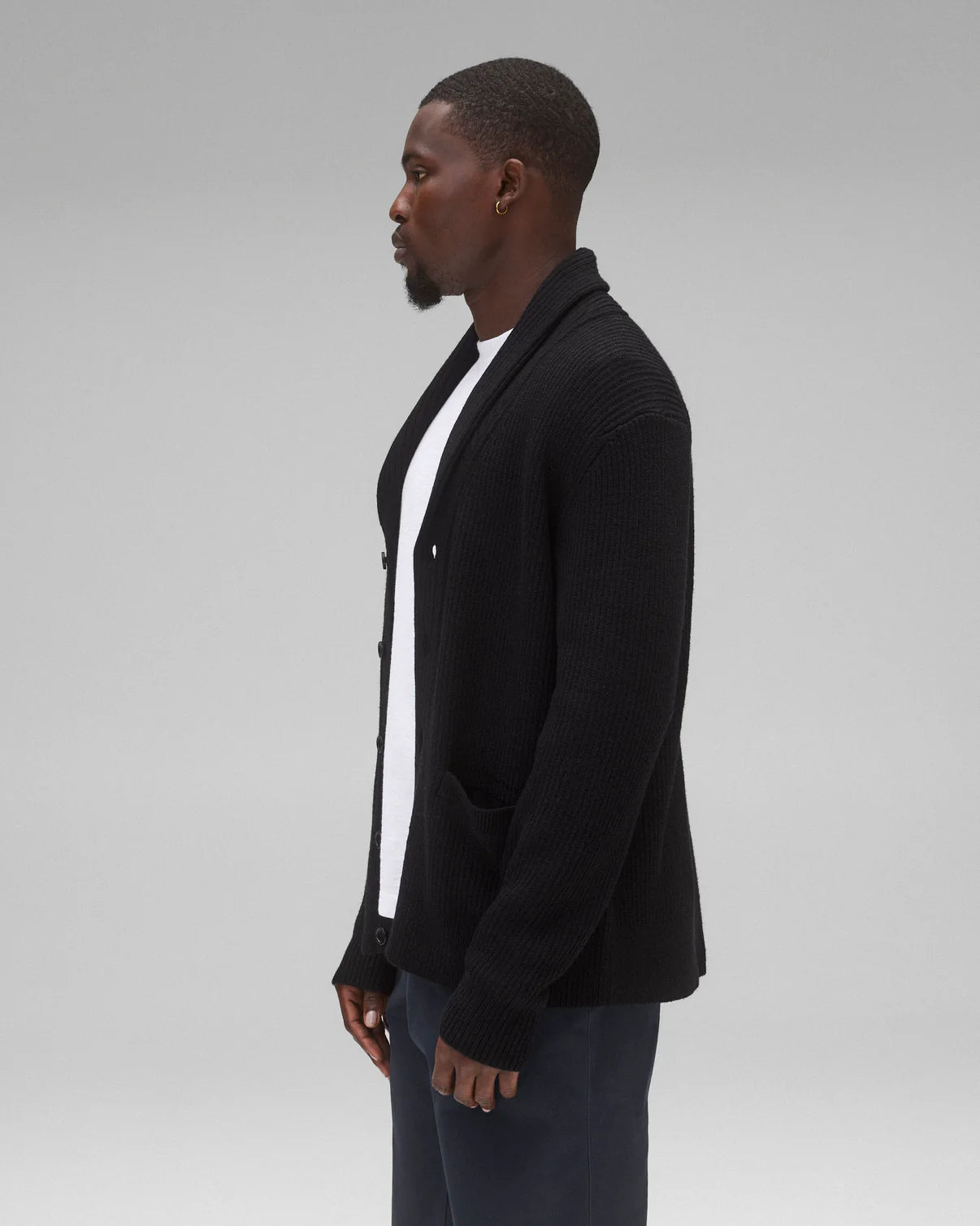 Merino Rib Vinny Shawl Cardigan Sweaters Reigning Champ   