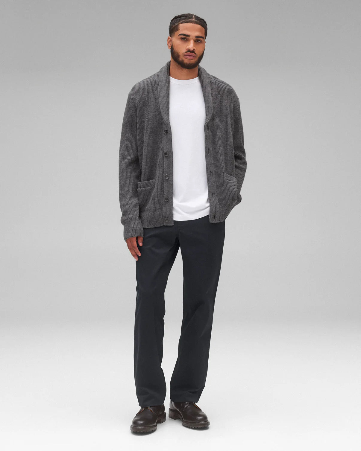 Merino Rib Vinny Shawl Cardigan Sweaters Reigning Champ   