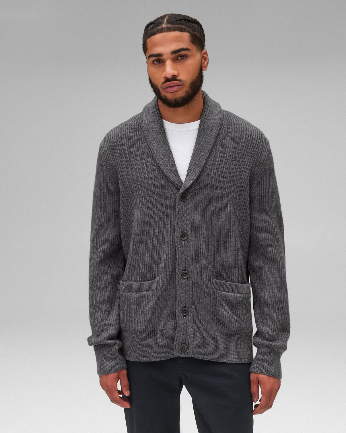 Merino Rib Vinny Shawl Cardigan Sweaters Reigning Champ   