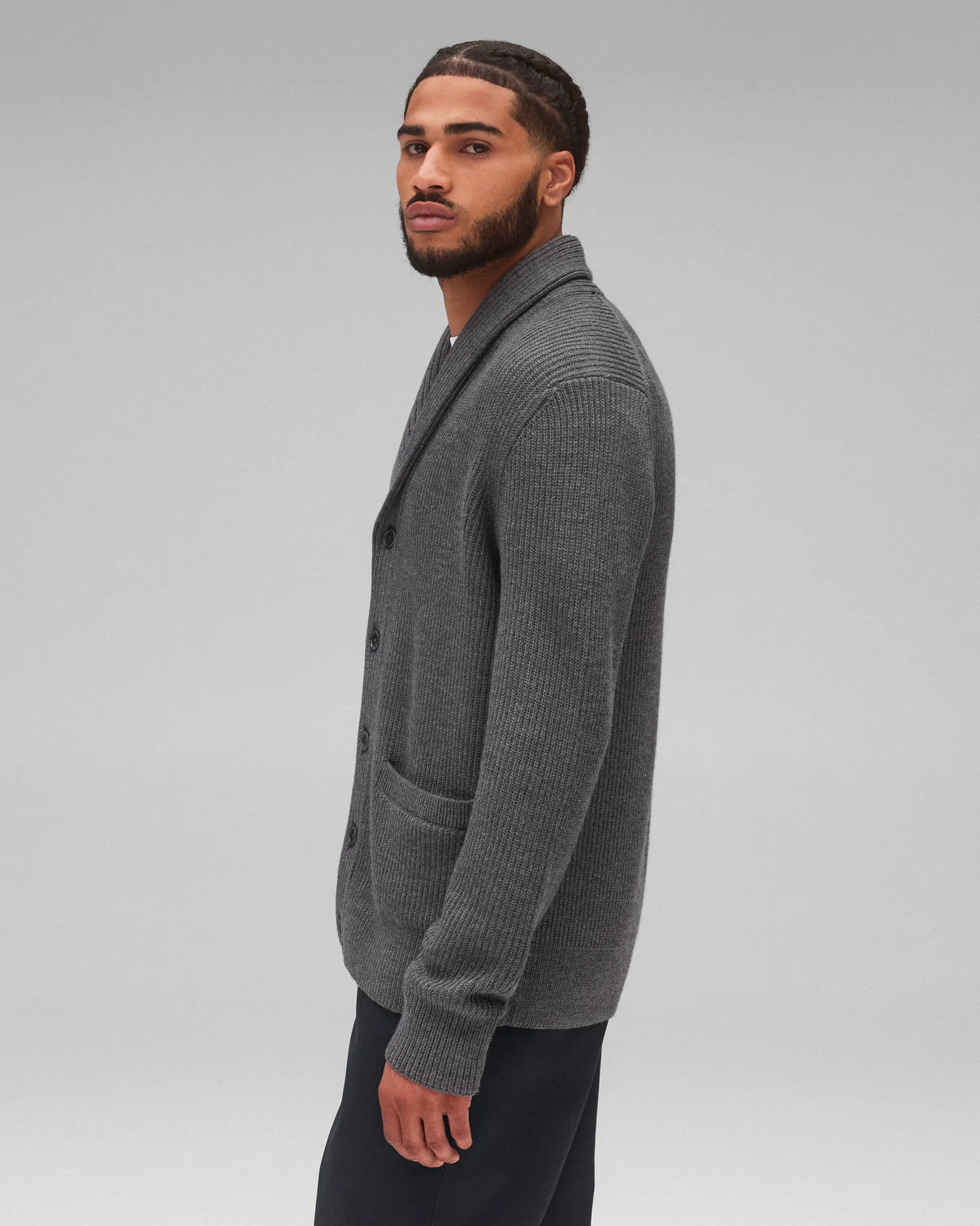 Merino Rib Vinny Shawl Cardigan Sweaters Reigning Champ   