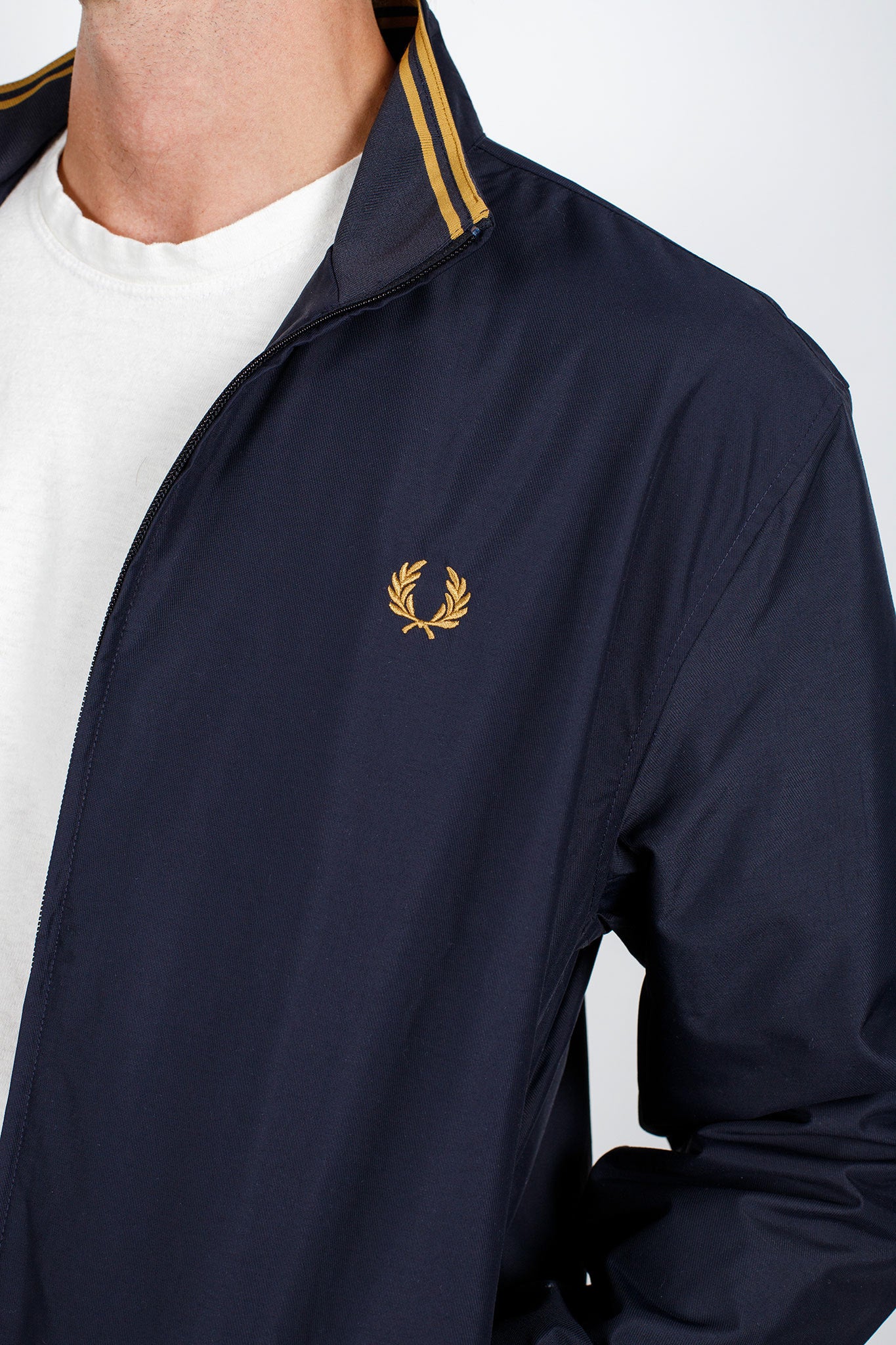 Fred perry navy brentham jacket store