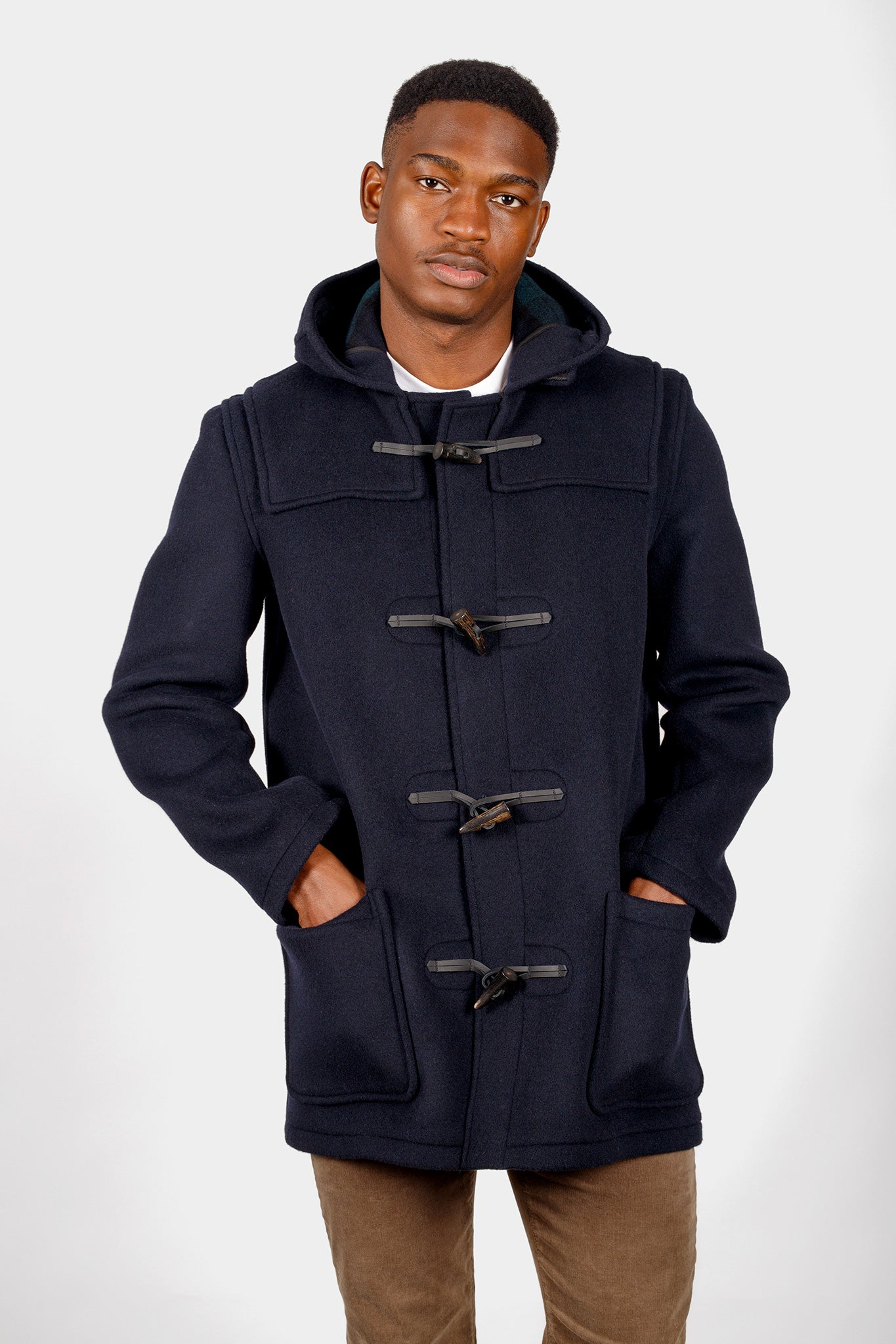 Gloverall navy duffle on sale coat