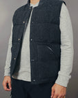 Herringbone Down Vest Vests Outclass   