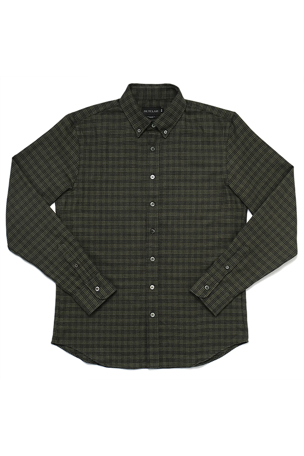 Houndstooth Plaid Flannel Shirt Shirts Outclass   