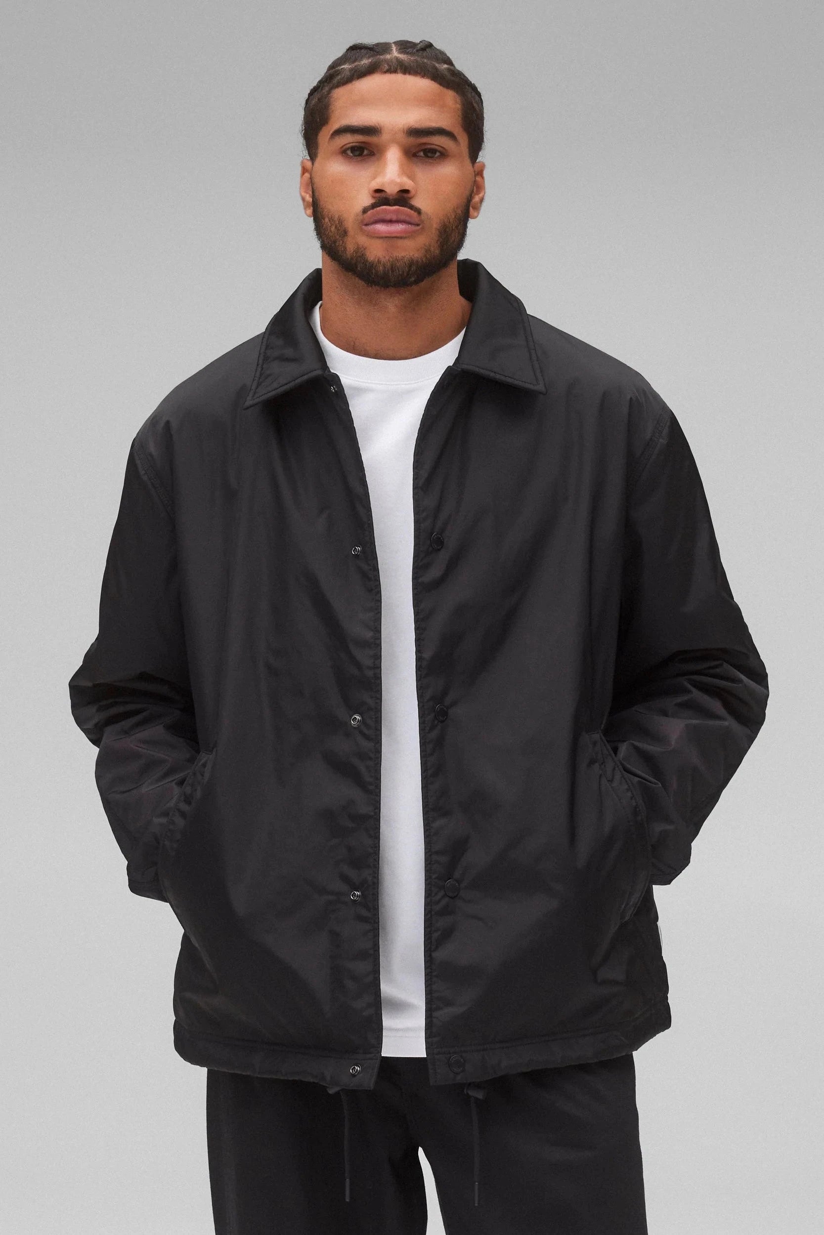 Econyl Satin Nylon Coach’s Jacket