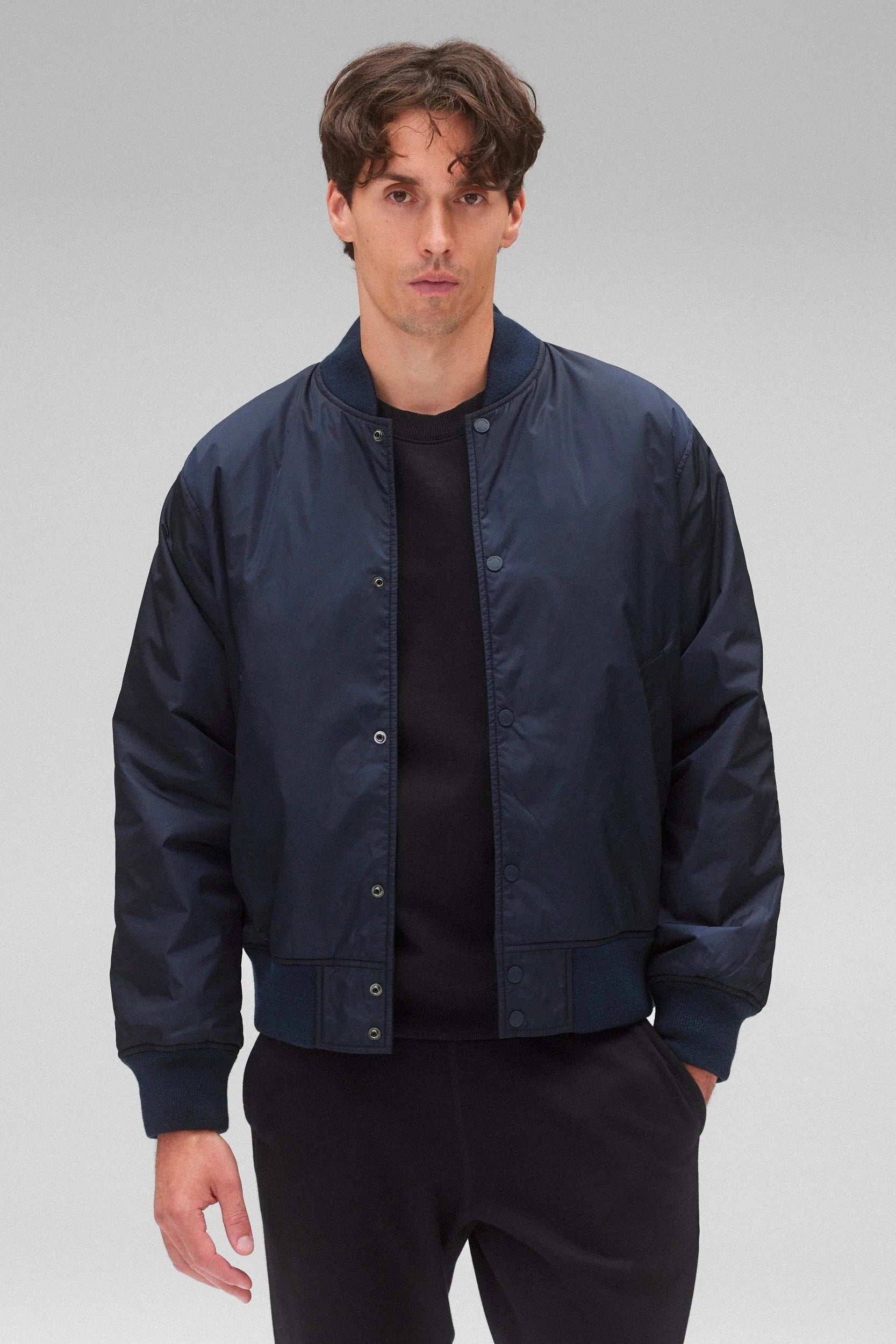 Econyl Satin Nylon Stadium Jacket