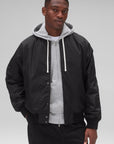 Econyl Satin Nylon Stadium Jacket