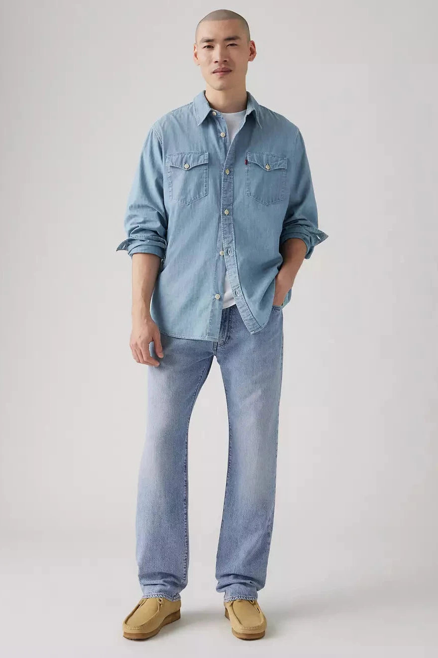 555™ Relaxed Straight Lightweight Linen+ Denim Jeans Denim Levi's