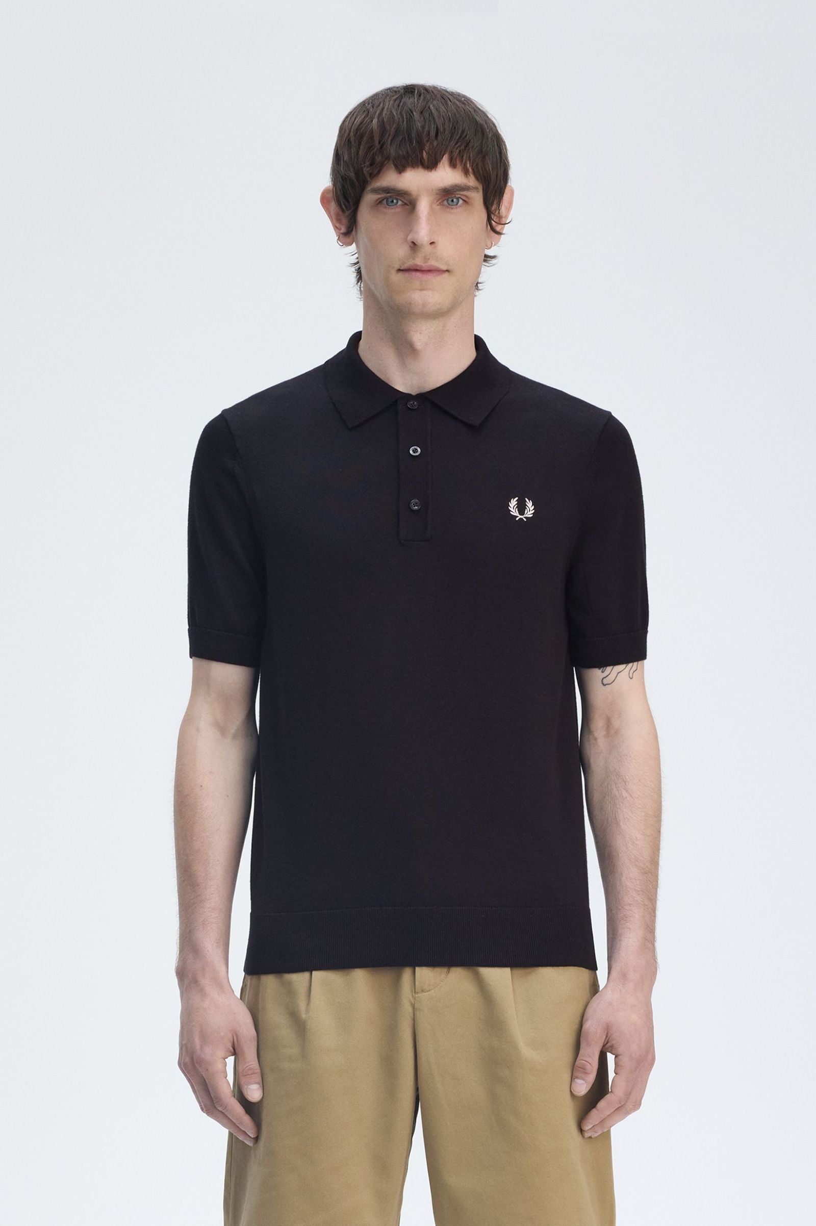 Cotton Knitted Shirt Polos Fred Perry