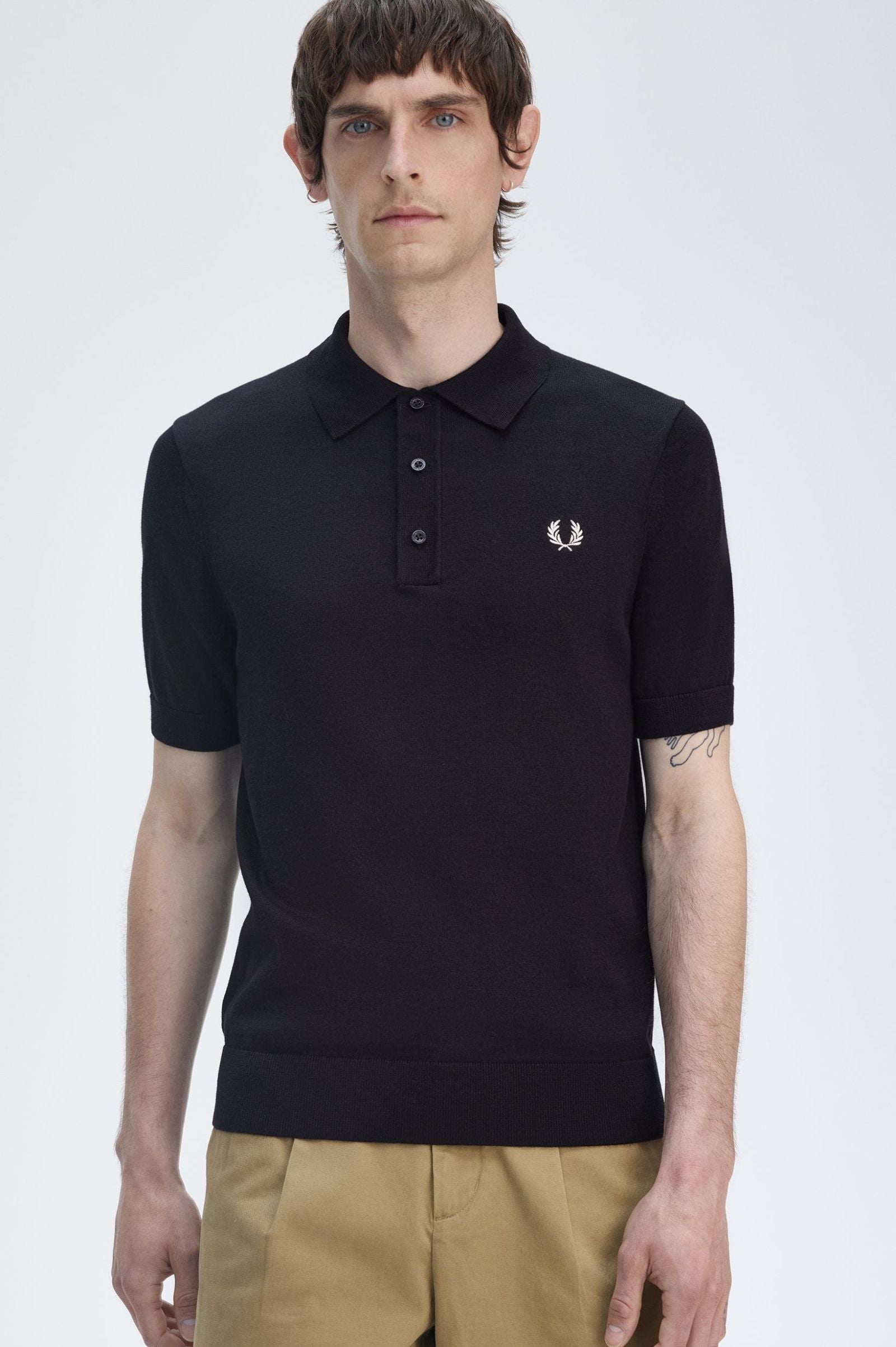 Cotton Knitted Shirt Polos Fred Perry