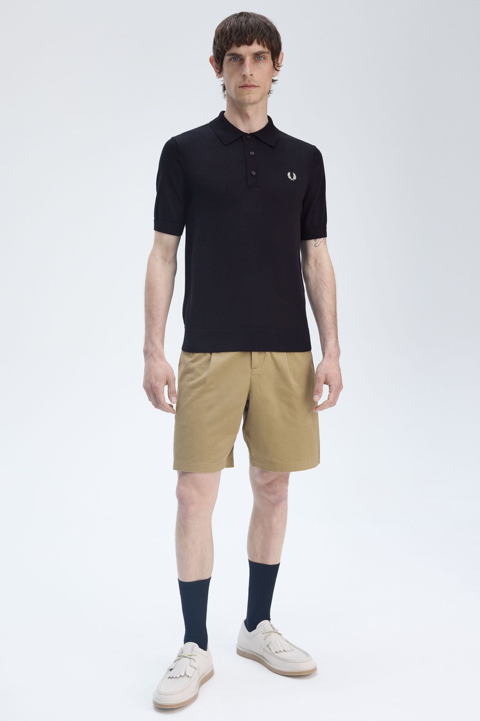 Cotton Knitted Shirt Polos Fred Perry