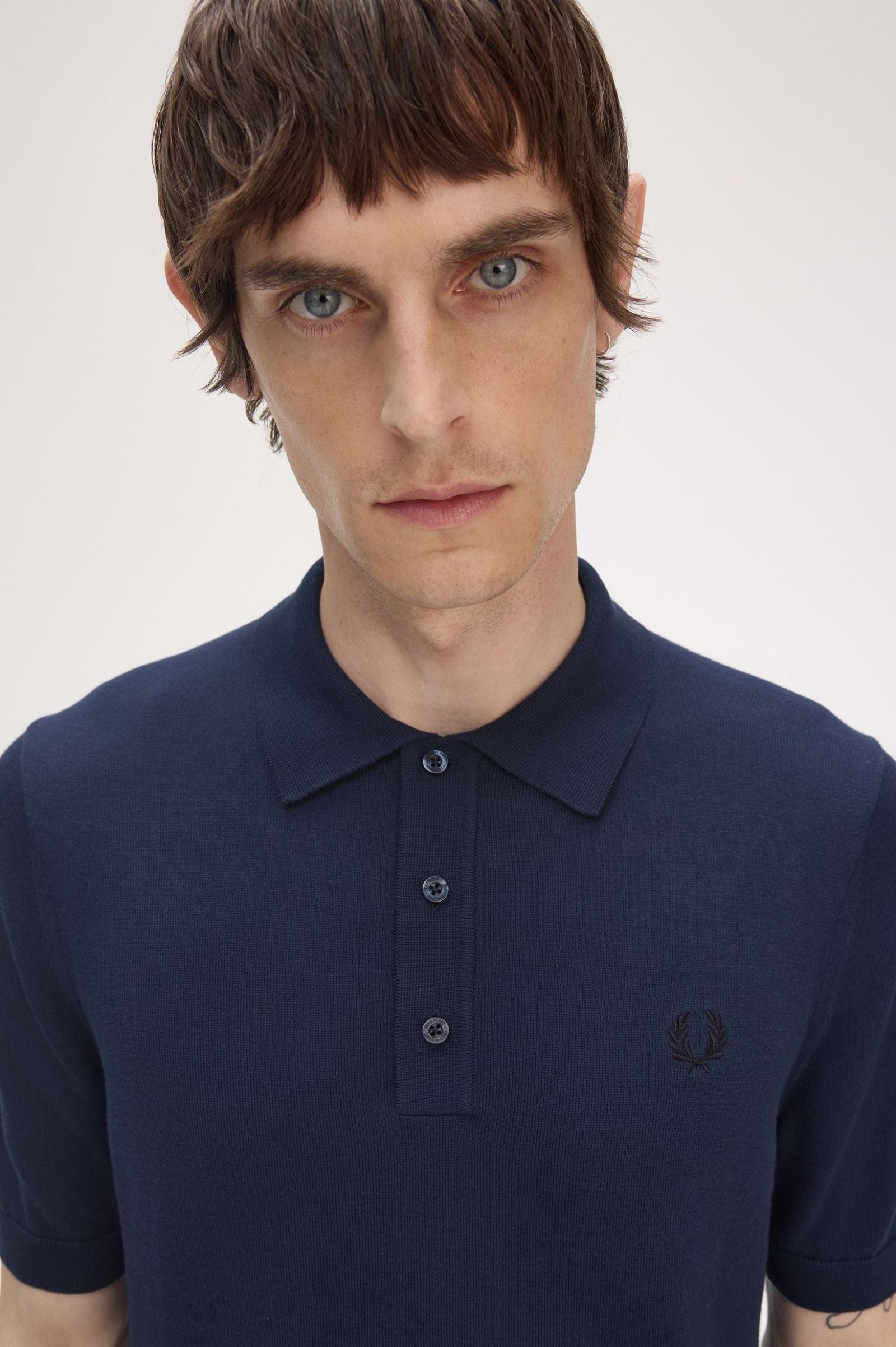 Cotton Knitted Shirt Polos Fred Perry