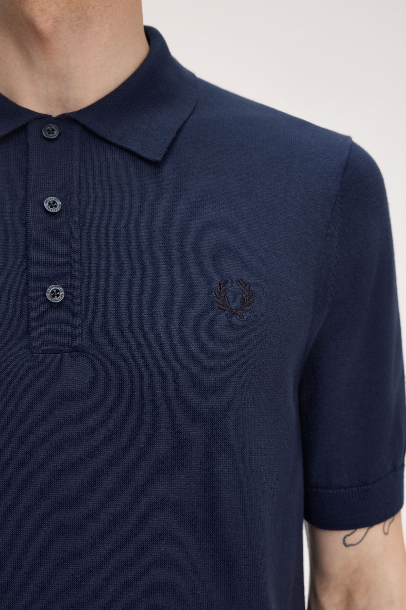 Cotton Knitted Shirt Polos Fred Perry