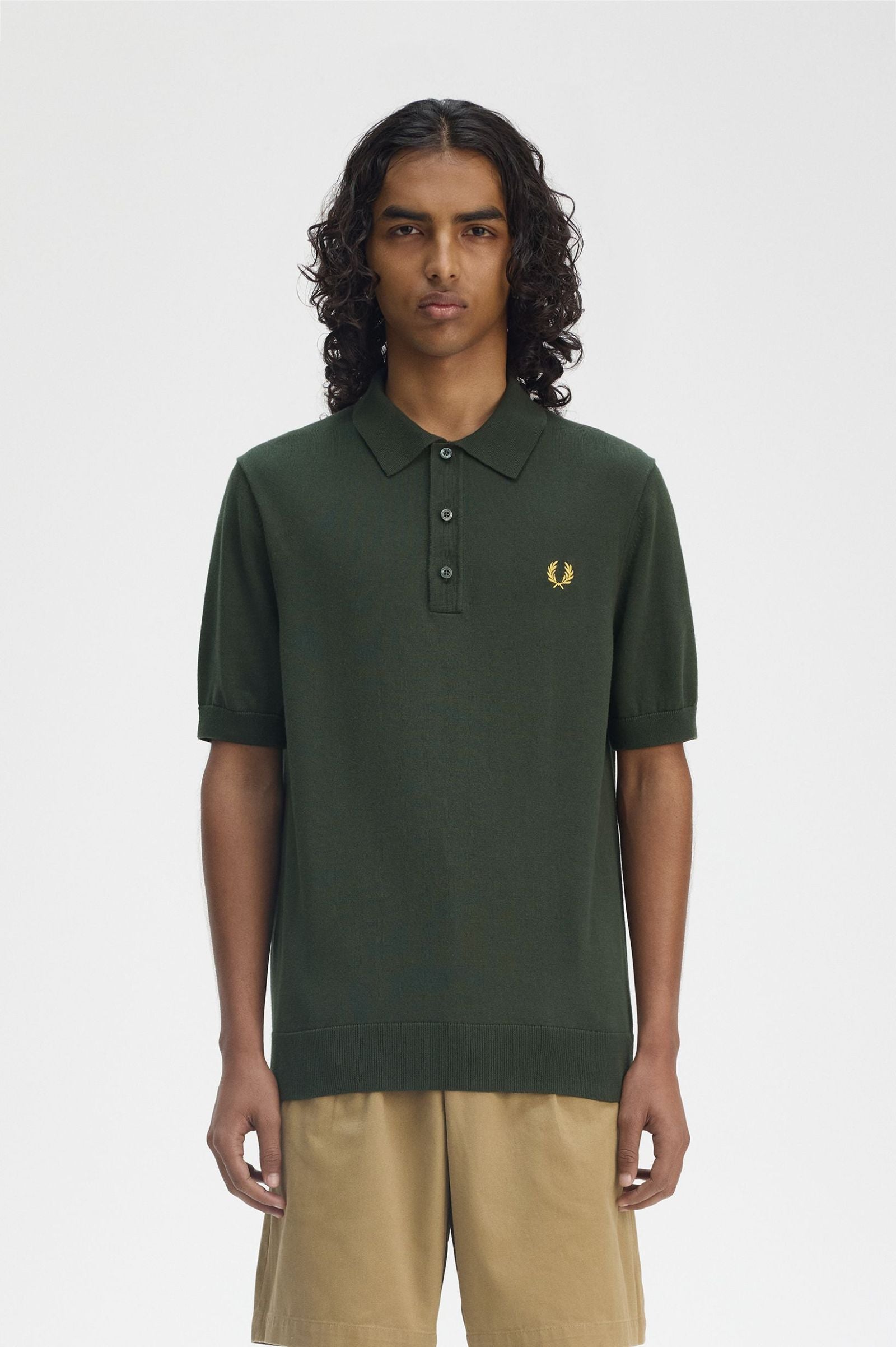 Cotton Knitted Shirt Polos Fred Perry