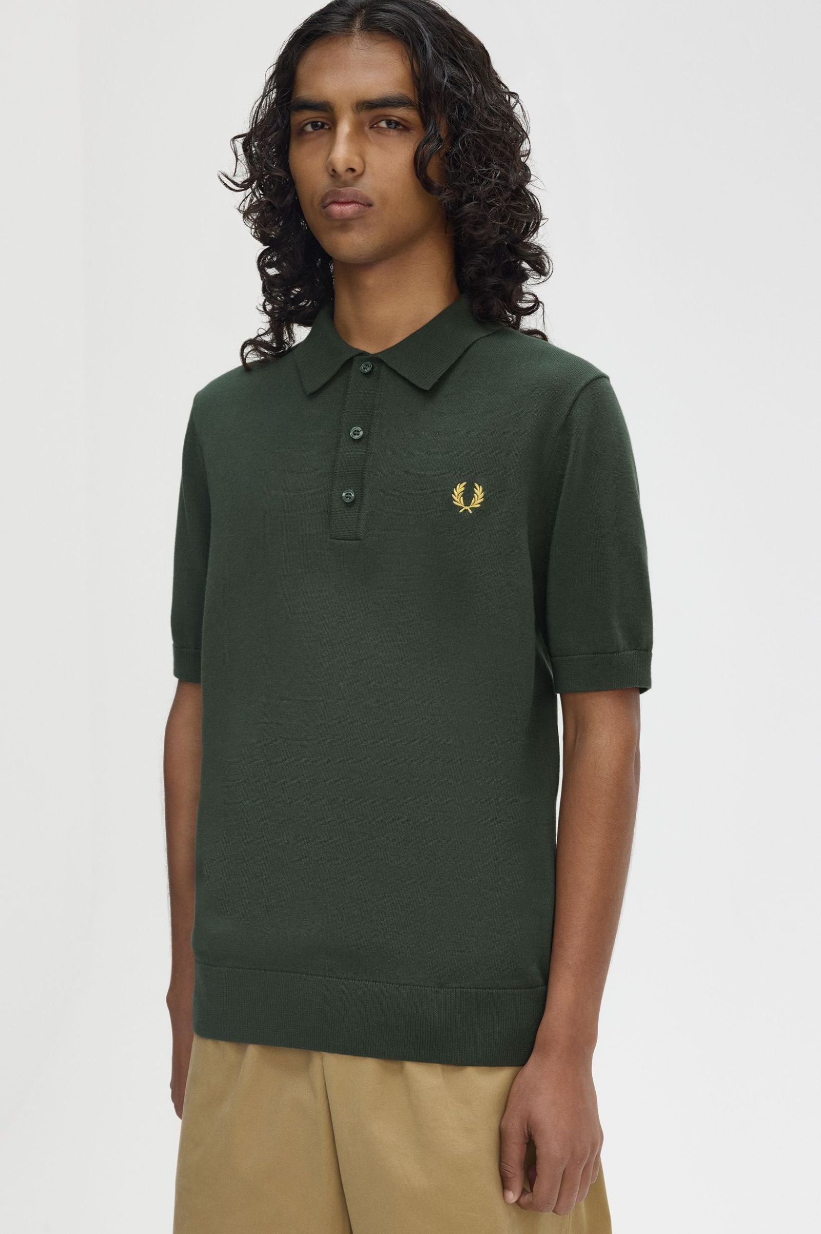 Cotton Knitted Shirt Polos Fred Perry