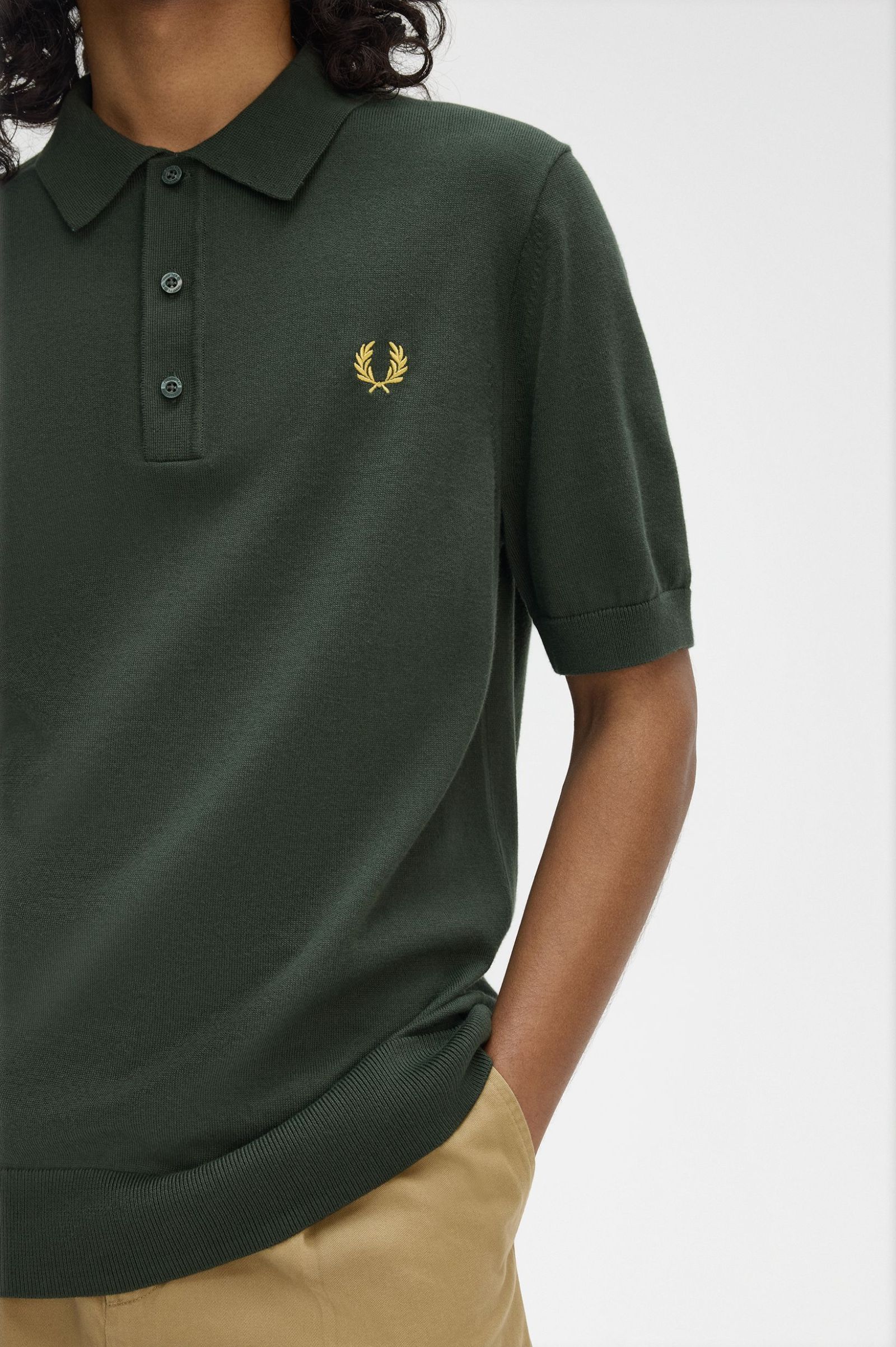 Cotton Knitted Shirt Polos Fred Perry