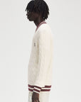 Cable Knit Tennis Jumper Sweaters Fred Perry