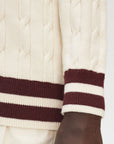 Cable Knit Tennis Jumper Sweaters Fred Perry