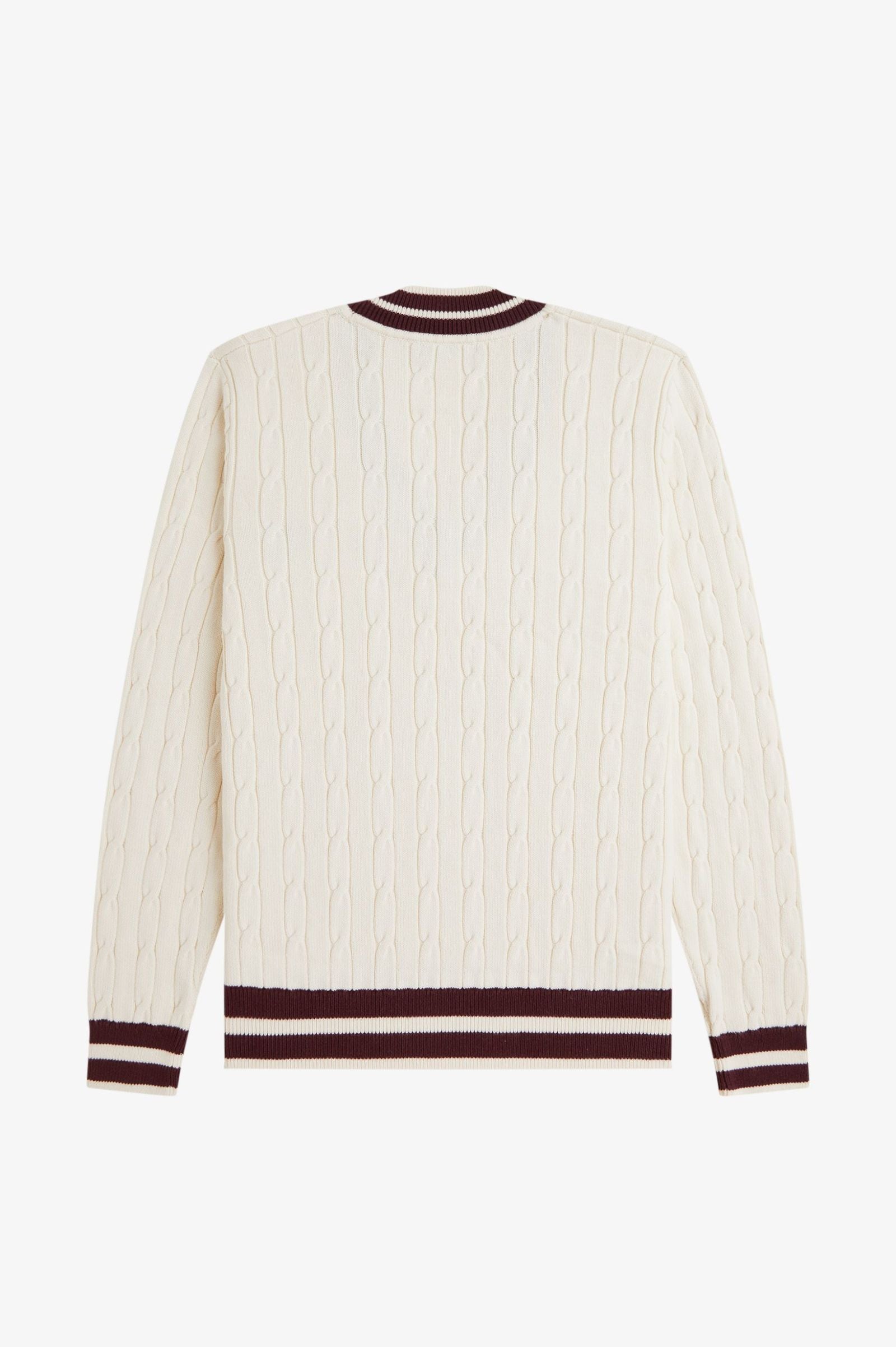 Cable Knit Tennis Jumper Sweaters Fred Perry