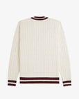 Cable Knit Tennis Jumper Sweaters Fred Perry