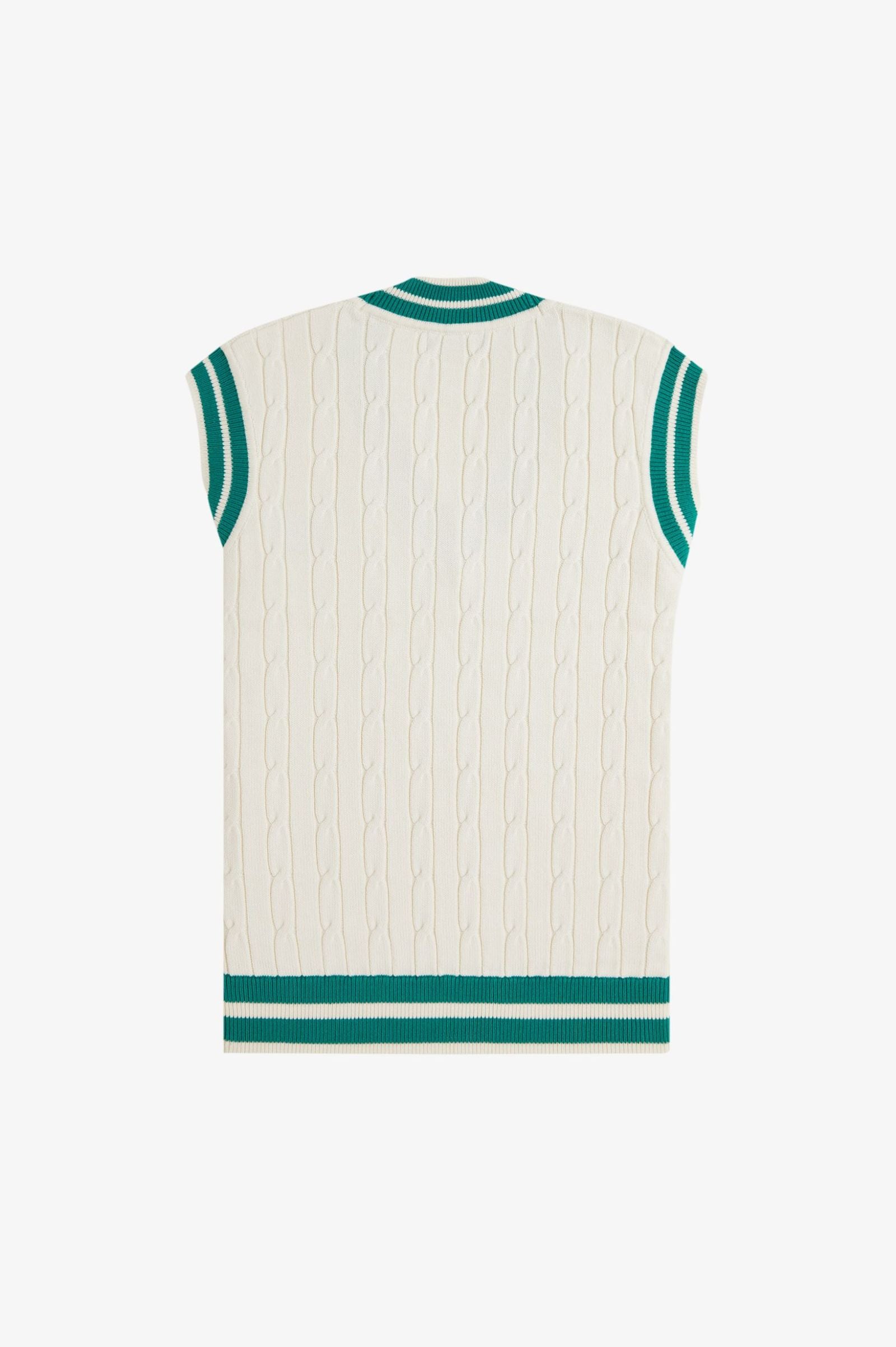 Cable Knit Tennis Tank Sweaters Fred Perry