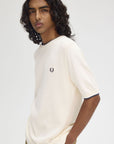 Texture Front Knitted T-Shirt T-Shirts Fred Perry