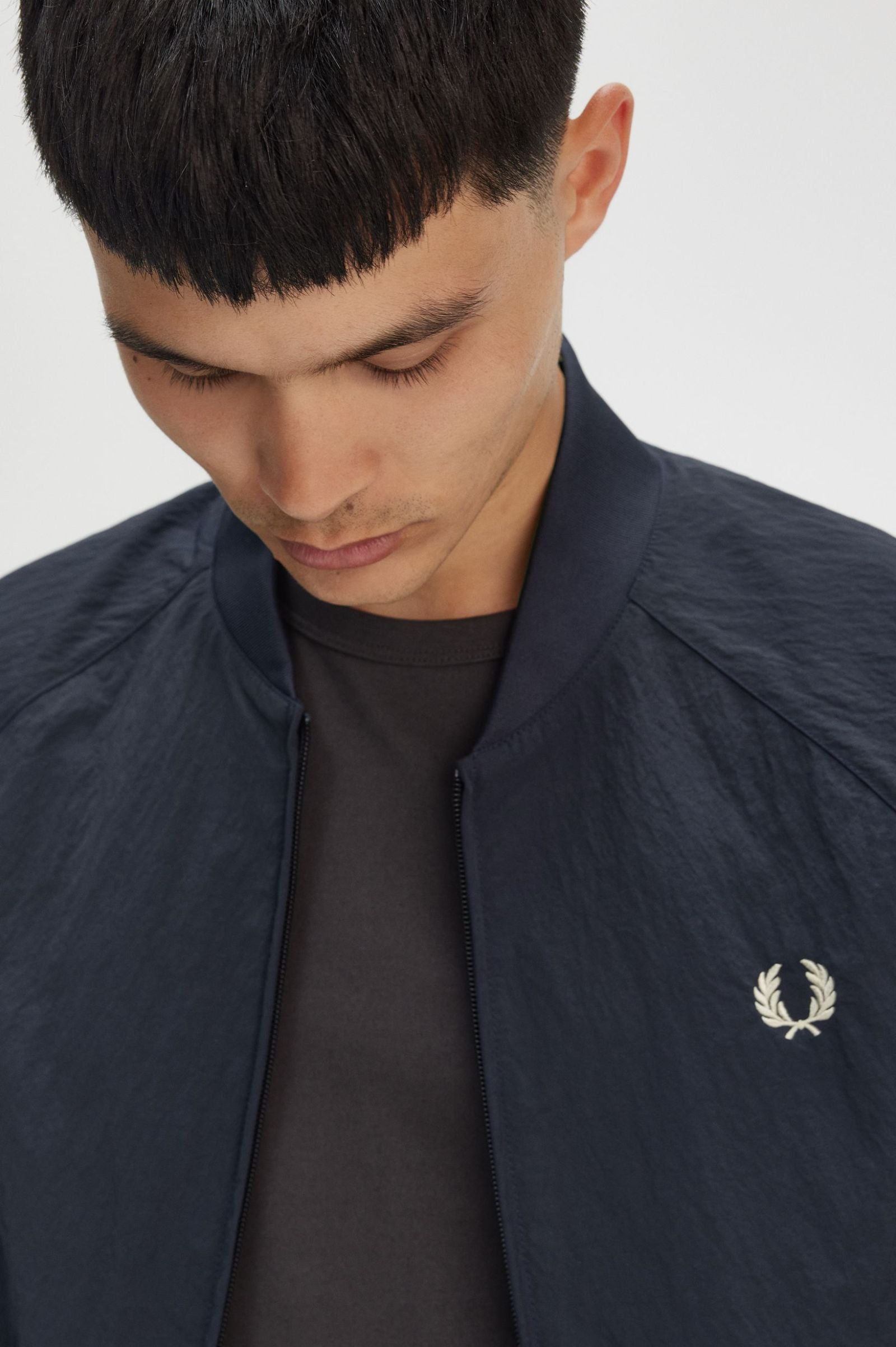 Textured Tennis Bomber Jackets Fred Perry