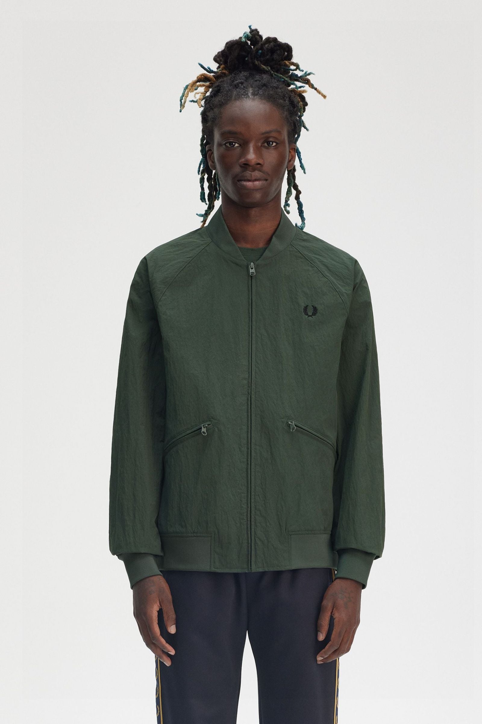 Textured Tennis Bomber Jackets Fred Perry