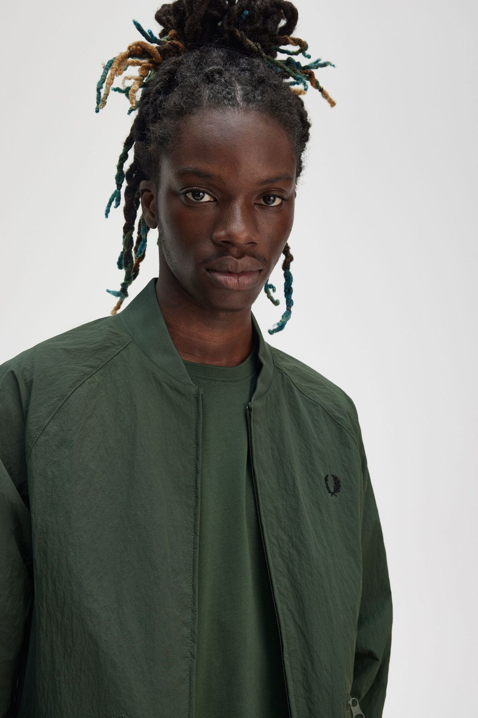 Textured Tennis Bomber Jackets Fred Perry