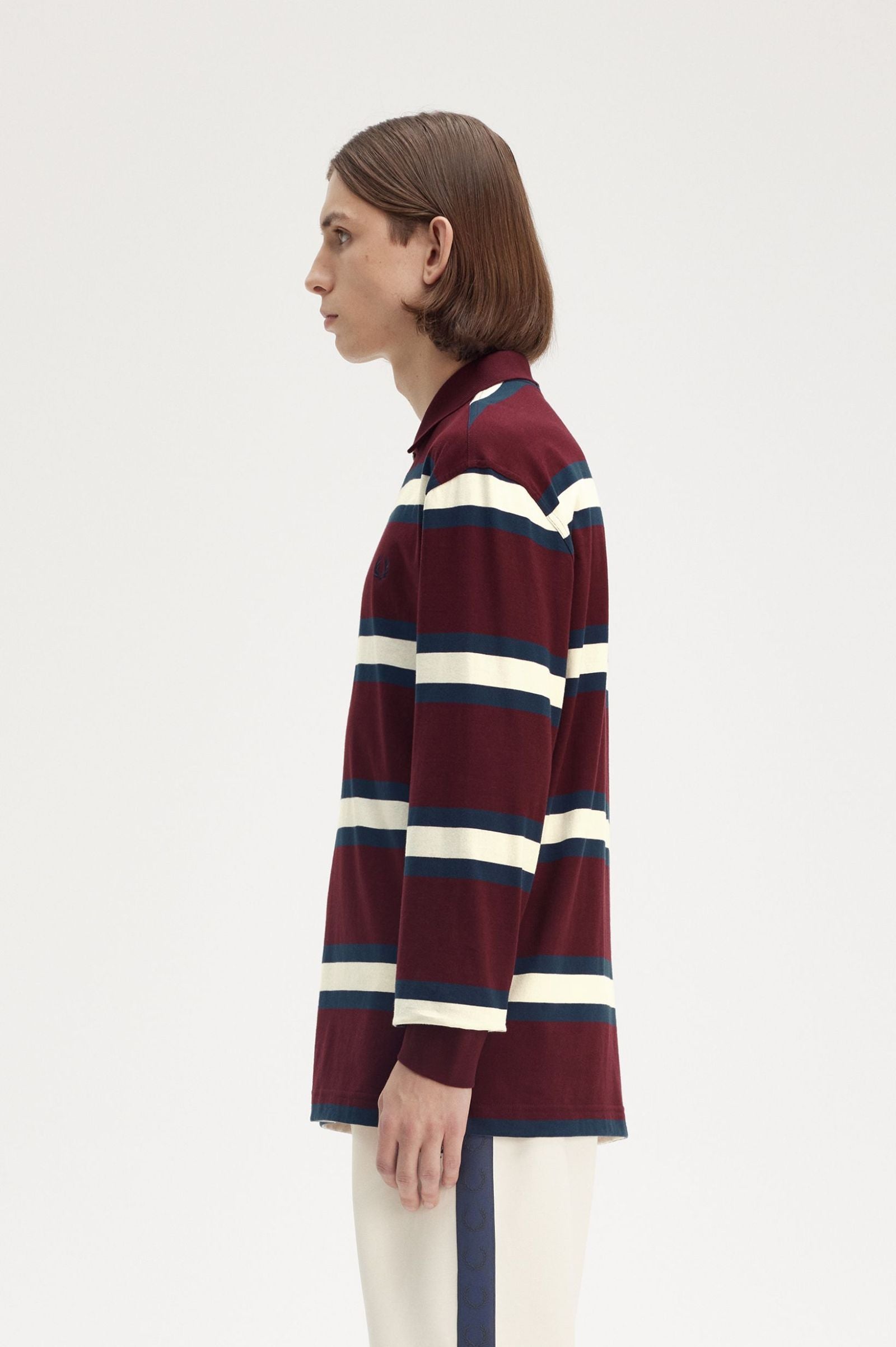 Jersey Stripe Polo Shirt Polos Fred Perry