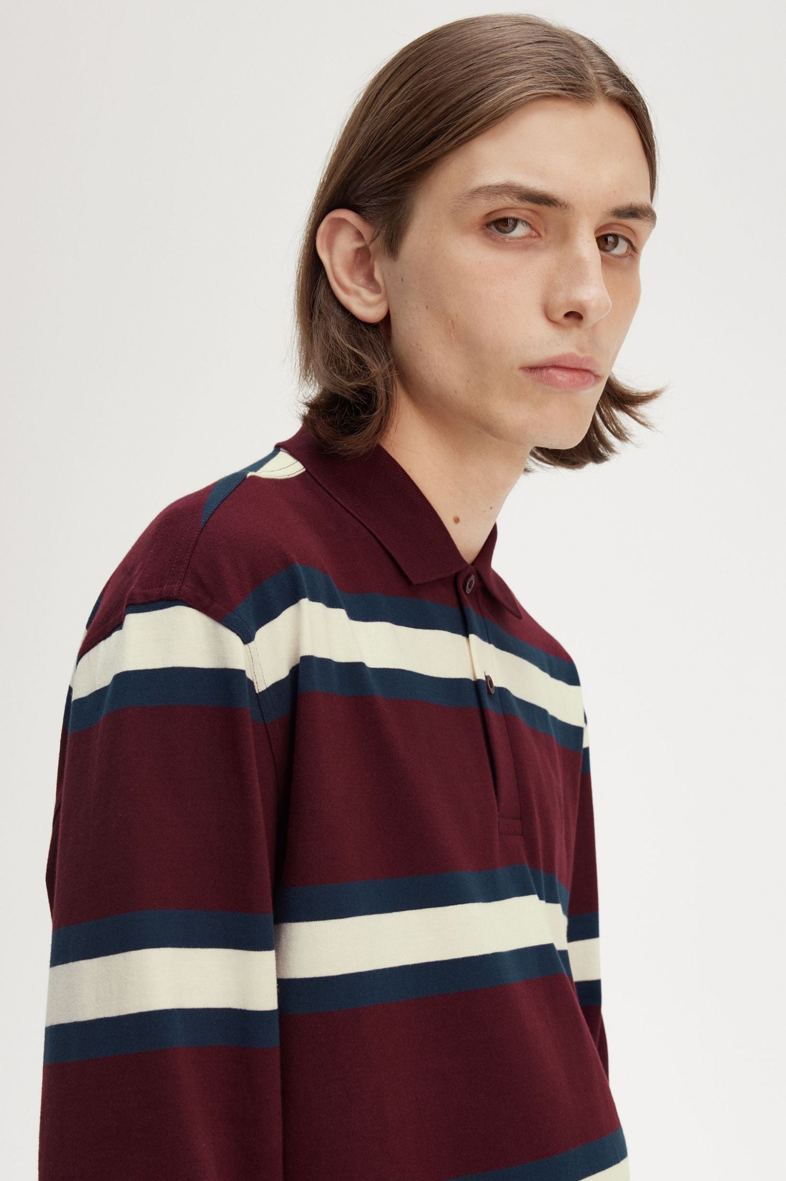 Jersey Stripe Polo Shirt Polos Fred Perry