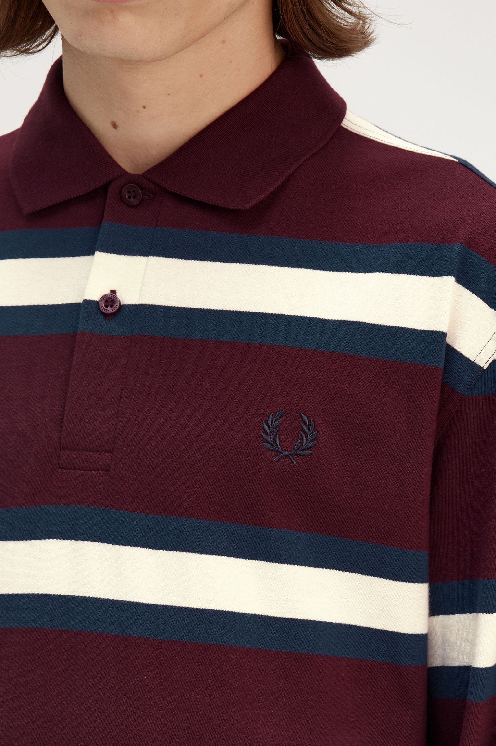 Jersey Stripe Polo Shirt Polos Fred Perry