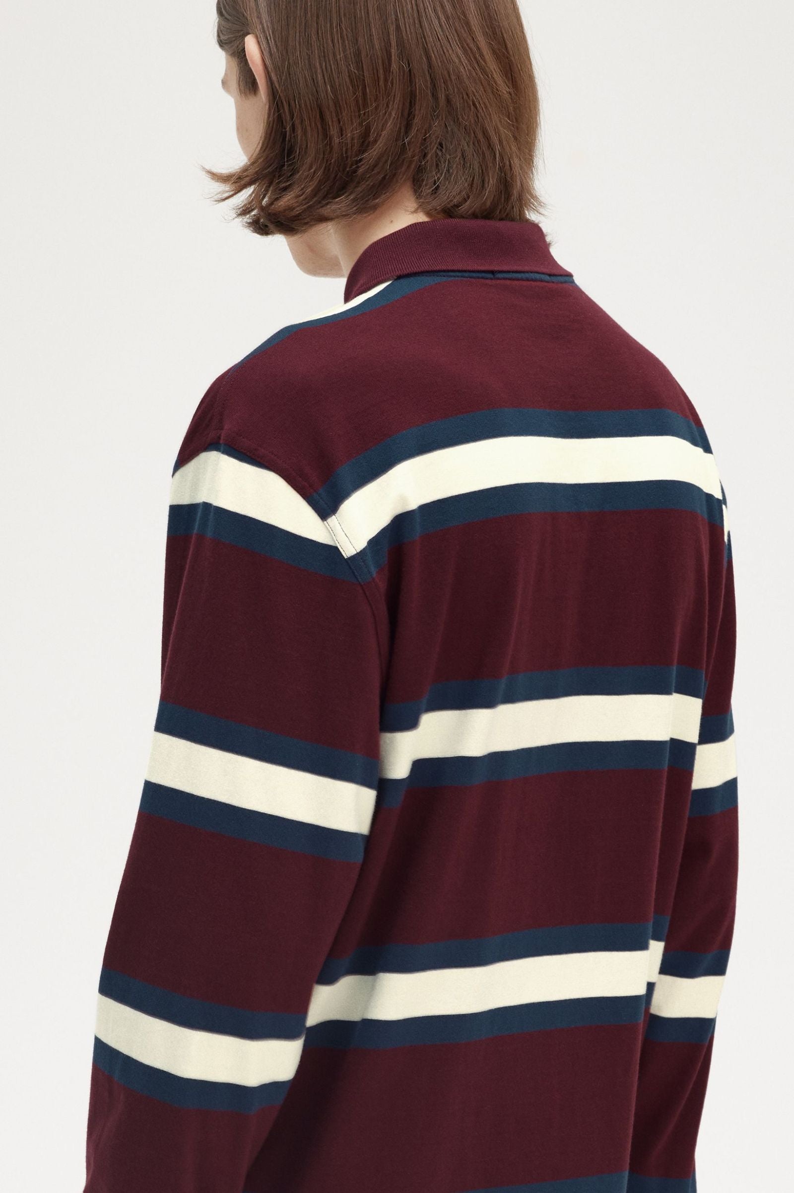 Jersey Stripe Polo Shirt Polos Fred Perry