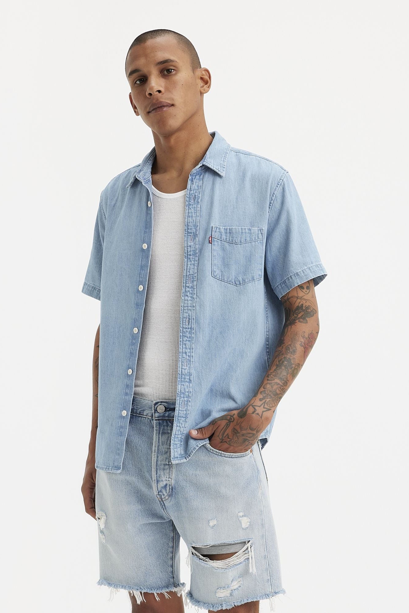 S/S Classic 1 Pocket Standard Shirt Shirts Levi's