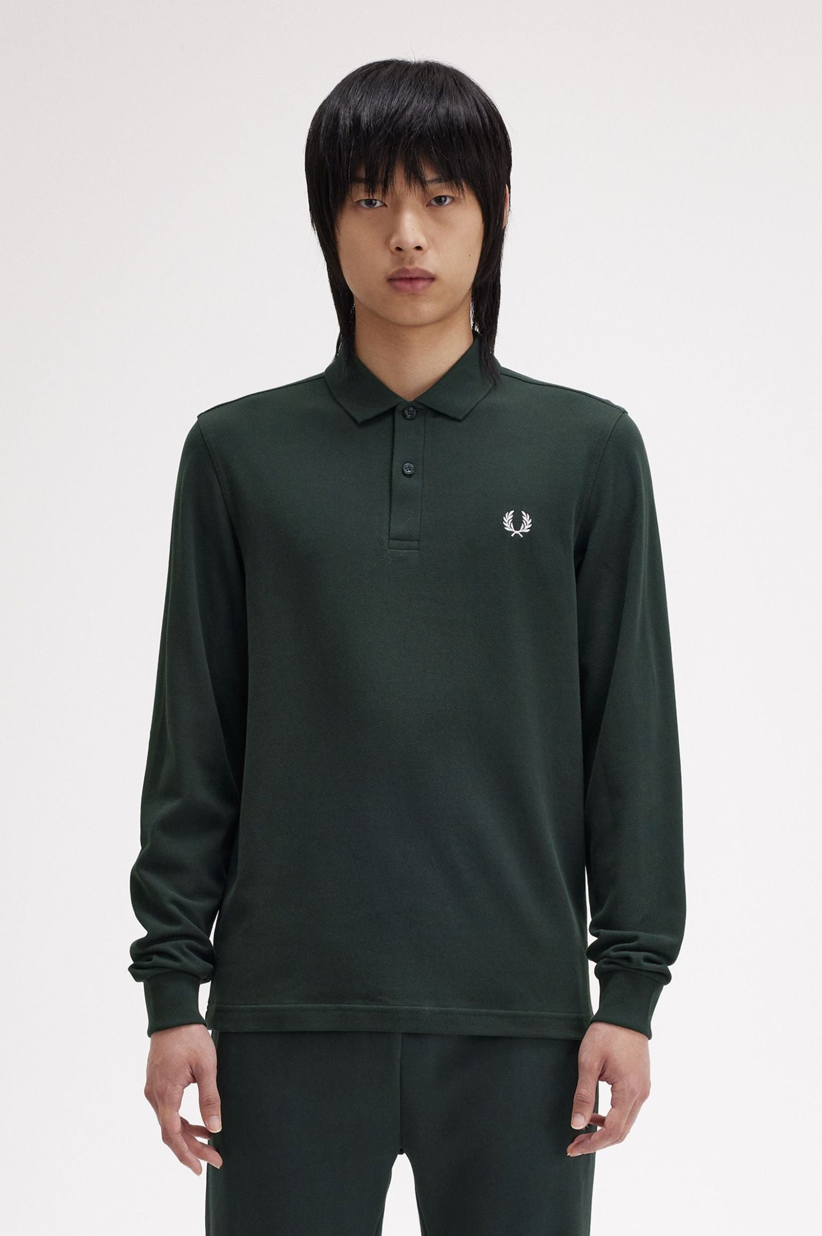 Long Sleeve Twin Tipped Fred Perry Shirt Polos Fred Perry