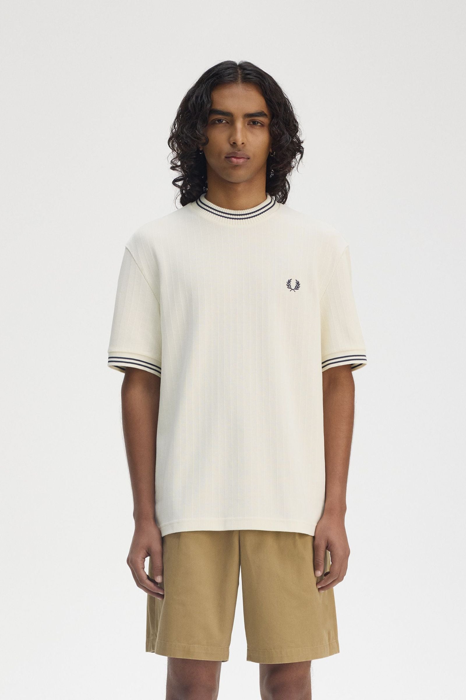 Ribbed Jersey T-Shirt T-Shirts Fred Perry