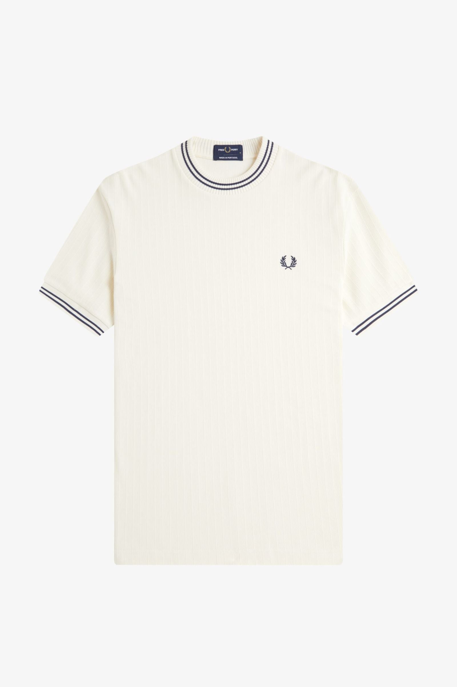 Ribbed Jersey T-Shirt T-Shirts Fred Perry