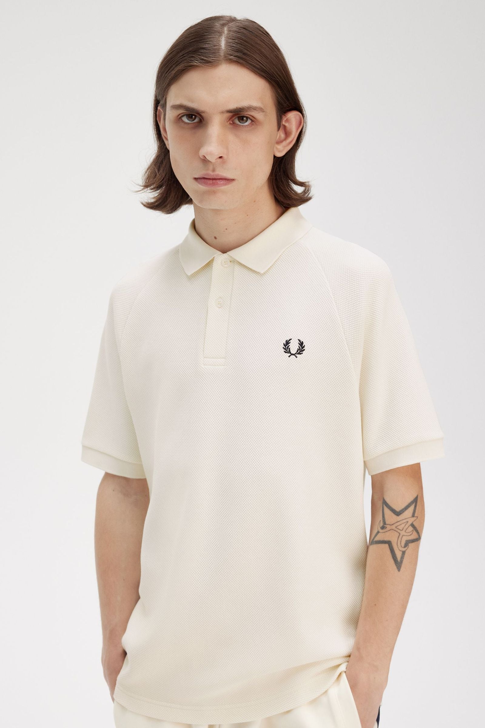 Textured Piqué Polo Shirt Polos Fred Perry