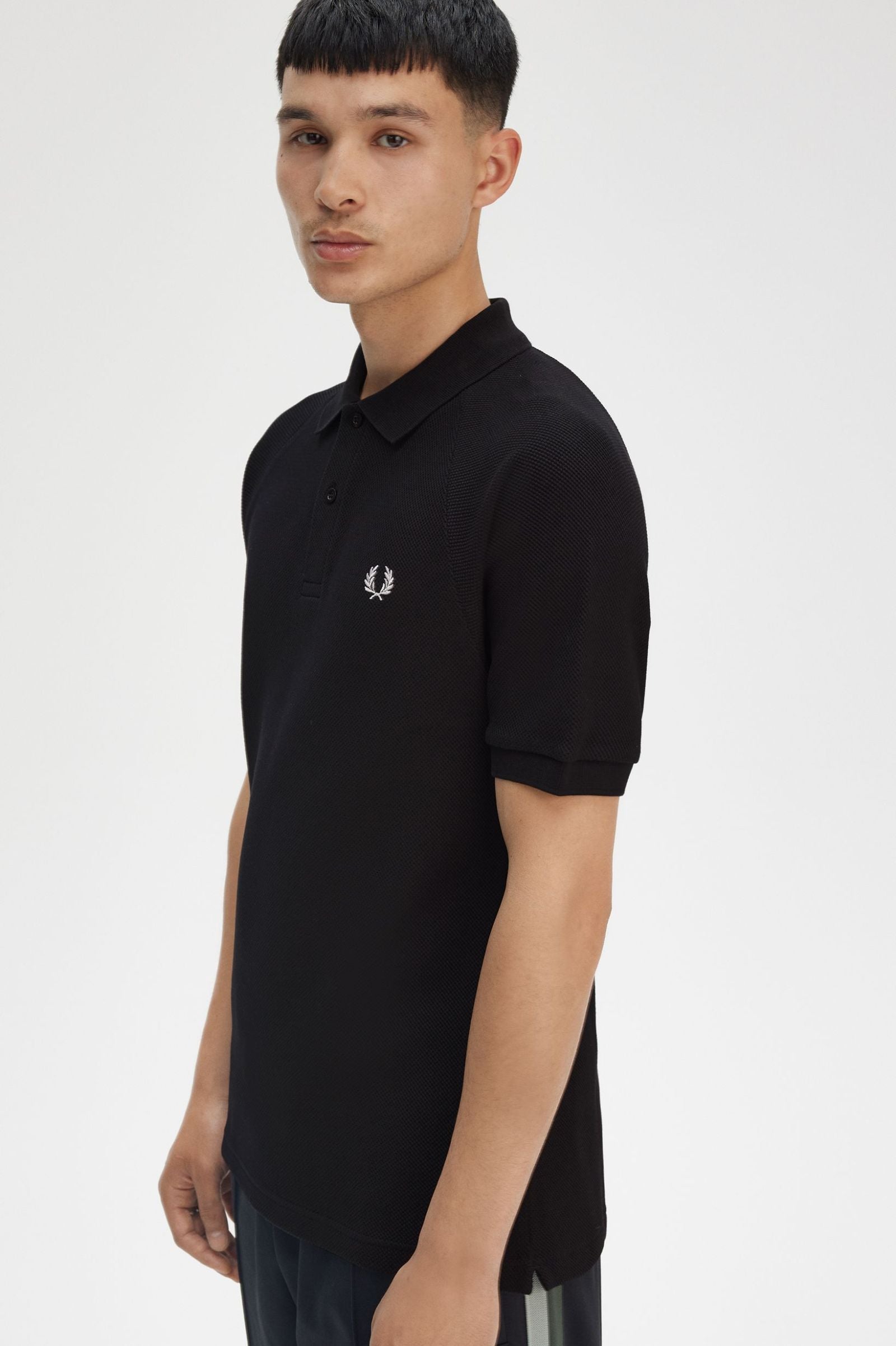 Textured Piqué Polo Shirt Polos Fred Perry