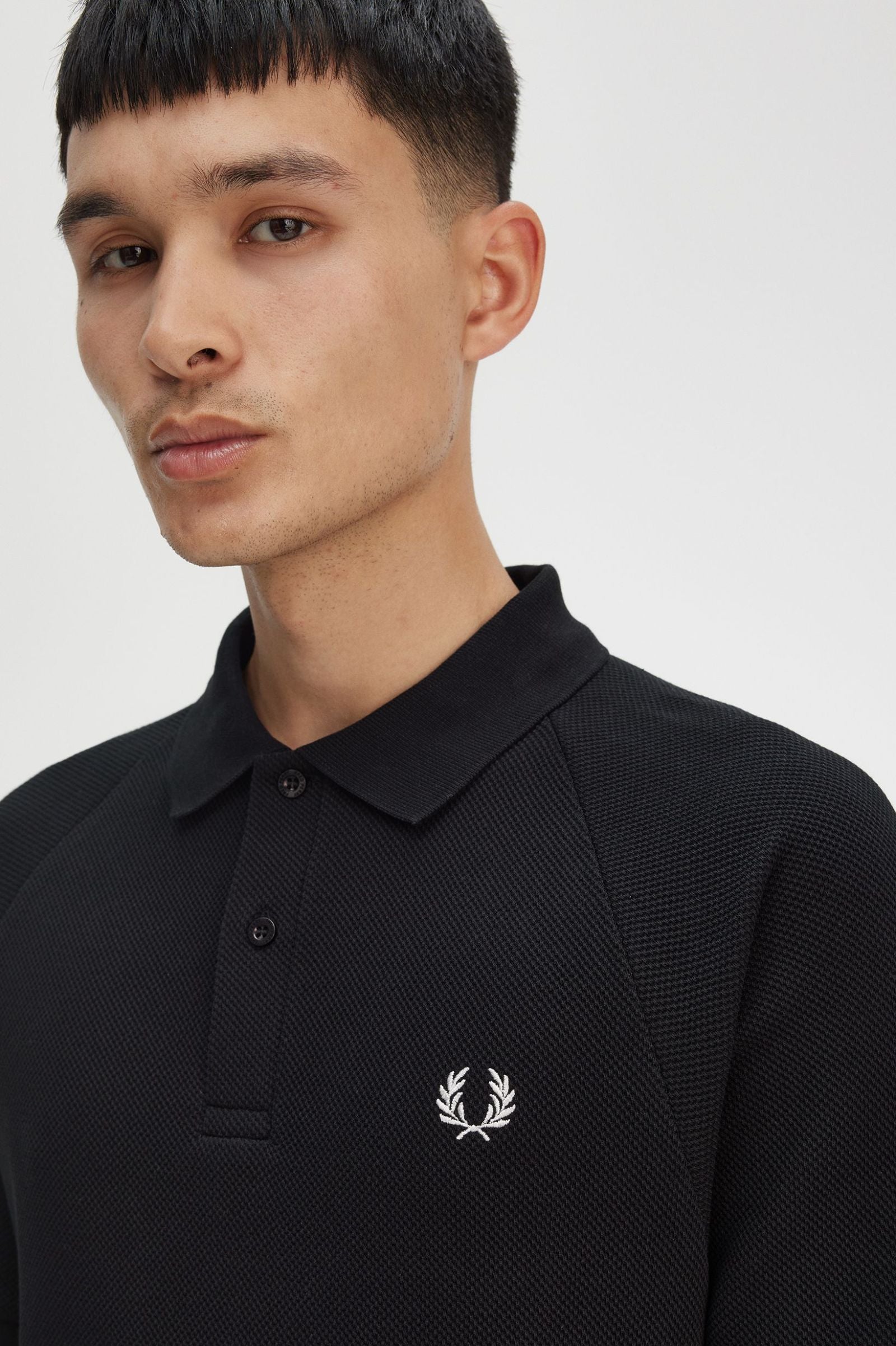 Textured Piqué Polo Shirt Polos Fred Perry