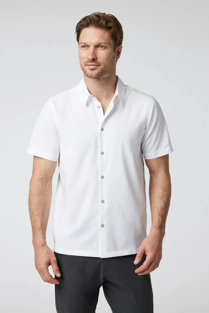 Short Sleeve Manhattan Button Down Shirts Vuori