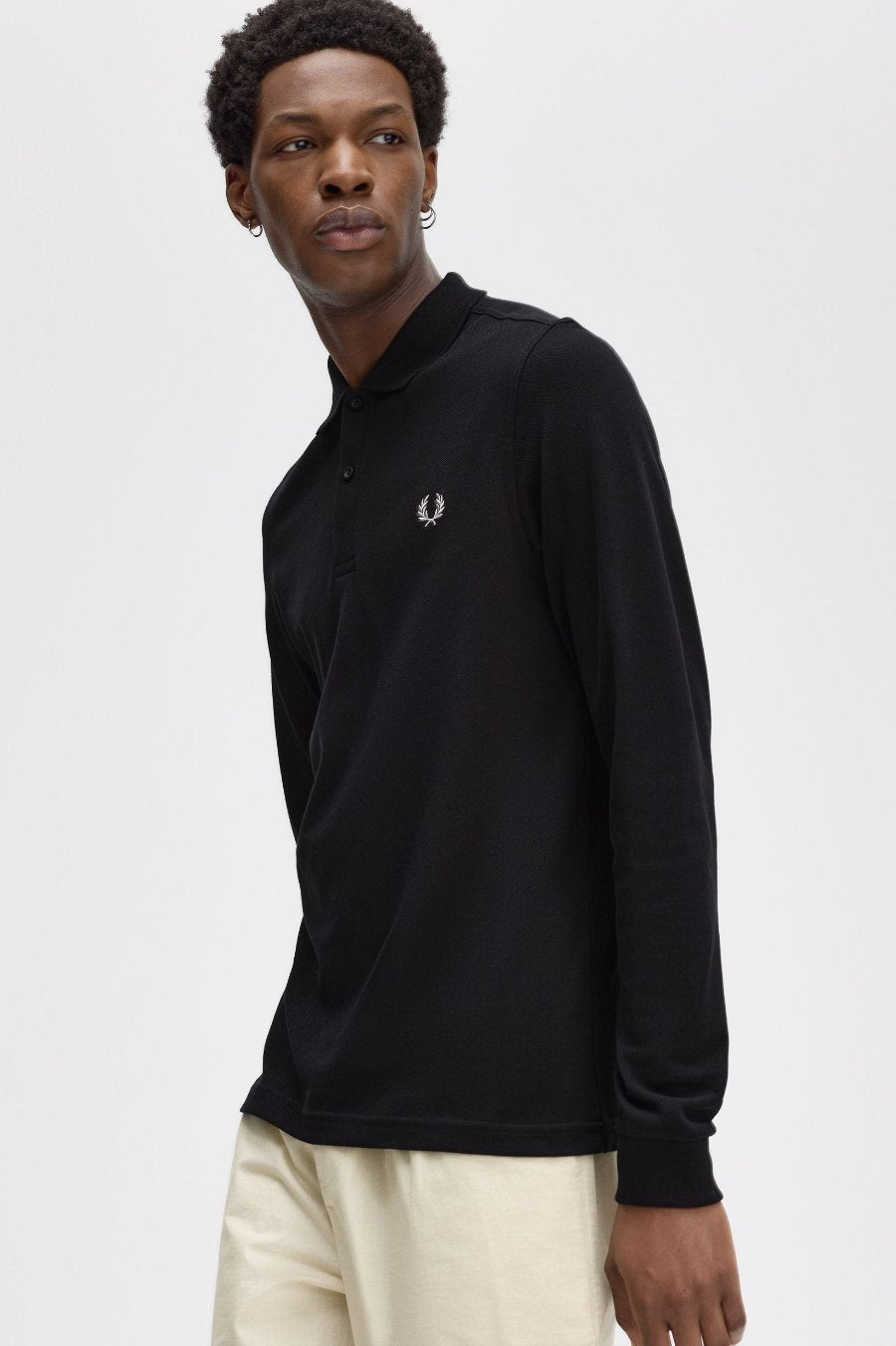 Long Sleeve Twin Tipped Fred Perry Shirt Polos Fred Perry   